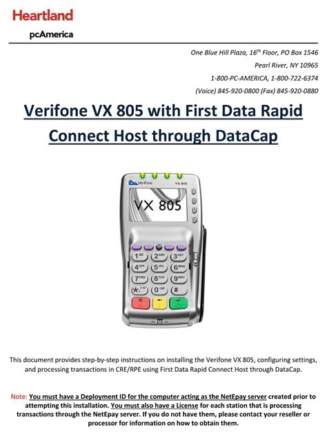 Verifone vx 805 manual pdf